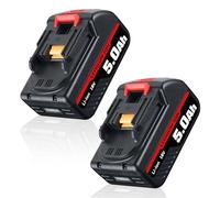 ZEERISA 5.0Ah Replacement for Makita 18V Battery Pack of 2 Lithium-Ion BL1860B with LED Display, Compatible with Makita 18V LXT Tools BL1850B BL1850 BL1840 BL1830 BL1815 and DC18RC DC18RD DC18RA