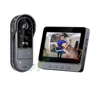 Zeerkeer Wireless Doorbell, 1080P HD Doorbell Camera Wireless with 4.3-inch IPS Screen 170° Viewing Angle IP65 Waterproof Night Vision 2-way Intercom Video Doorbell No Monthly fee, USB Charging1