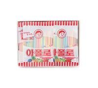 ZEESOON Apollo Straw Korea Candy (10g x 18 packs) , Old School Childhood Korean Snack