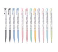 ZEESOON Xeno Lunatic Lunny 0.38mm Slim Ball Point Pen Dozen Box 12 Pcs, Made in Korea (Assorted 12pcs)