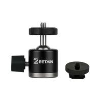 ZEETAIN Mini Ball Head Tripod Head, 360° Rotatable Aluminum, 1/4" Hot Shoe, 20mm Camera Mount Adapter for Tripods, Monopods, HTC Vive & SLR Cameras, 2.5lb Capacity