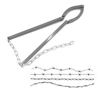 Zeetan Fence Stretcher Splicer, Cattle Barn Farm Fence Wire Tighten Tool, Metal Barbed Wire Fixer Stretcher Repair Tool