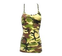 Zeetaq Kids Girl's Cotton Spaghetti Strap Quality Vest Tops Age 5-12 Years Camouflage