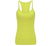 Zeetaq Kids Girl's Cotton Spaghetti Strap Quality Vest Tops Age 5-12 Years Neon Yellow