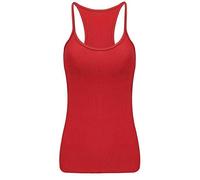 Zeetaq Kids Girl's Cotton Spaghetti Strap Quality Vest Tops Age 5-12 Years Red