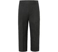 Zeetaq School Boys Uniform Half Elastic Waist Pull Up On Trousers UK Age 2-11 Years