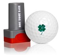 ZEETY Golf Ball Stamp, Golf Ball Stamper, Reusable Self-Inking Golf Ball Stamp Marker to Identify Golf Balls, Golf Gift Golf Accessories for Men and Women Golfers (Clover)