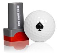 ZEETY Golf Ball Stamp, Golf Ball Stamper, Self-Inking Golf Ball Stamp Marker to Identify Golf Balls, Golf Gift Golf Accessories for Men and Women Golfers (Spade)