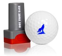 ZEETY Golf Ball Stamp, Golf Ball Stamper, Self-Inking Golf Ball Stamp Marker to Identify Golf Balls, Golf Gift Golf Accessories for Men and Women Golfers (Wolf)