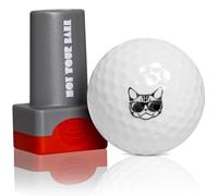 ZEETY Golf Ball Stamp, Golf Ball Stamper, Self-Inking Golf Ball Stamp Marker to Identify Golf Balls, Golf Gift Golf Accessories for Men and Women Golfers (CAT)