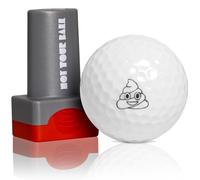 ZEETY Golf Ball Stamp, Golf Ball Stamper, Self-Inking Golf Ball Stamp Marker to Identify Golf Balls, Golf Gift Golf Accessories for Men and Women Golfers (Poop)
