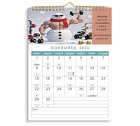 ZEEYUAN Funny Wall Calendar 2026 December Calendar with Fun Stories and Patterns