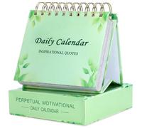 ZEEYUAN Motivational Desktop Calendar 2026 Self Care Quotes Small Daily Flip Calendar with Inspirational Quotes, Desk Office Decor Inspirational Gifts for Teacher Girls, Keep Positive Affirmations