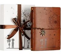 ZEEYUAN Photo Album Scrapbook, 8.6 x 6.8 Leather Scrap Book, DIY Vintage Photo Books for Memories, Christmas Valentines Birthday for Family, Friends, Lovers