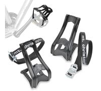 Zefal 43 Plus 515 Toe Clips - Black, L/XL & Christophe 515XL Straps