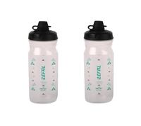 Zéfal Pack Sense Soft 65 No-Mud - Double Pack Bicycle and Mountain Bike Water Bottles - Soft and Odourless Sports Bottle - BPA-Free Water Bottle - Silicone Teat - Transparent, 2 x 650