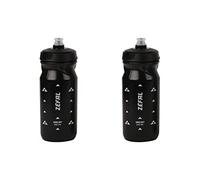 ZEFAL Pack Sense Soft 65 - Set of 2 Bicycle and Mountain Bike Bottles - Soft and Odourless Sports Bottle - BPA-Free Water Bottle - Silicone Teat - Black, 650 ml