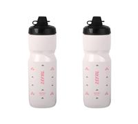 Zefal Bundle Pack - Sense Soft 80 No-Mud Water Bottle, 800ml, White, x2 Bottles