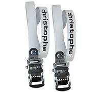 ZEFAL Christophe Leather Straps - White/Pedalling Pedal Clip Bicycle Cycling Cycle Biking Bike Roadie Road Triathlon Iron Man Event Footwear Foot Feet Shoe Boot Accessories