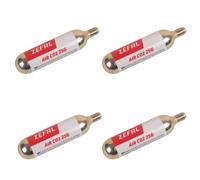 ZEFAL CO2 Cartridges 25 g Universal Threaded for Bicycle Tyre Inflators (Pack of 4), Silver