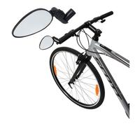 Zefal 471001 Cyclop Triple Adjustment Bar End Mounted Bike Mirror for Urban and Commuter, Black, 46 cm²