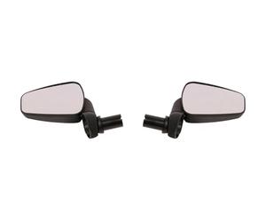 ZEFAL Dooback 2 - Bicycle Handlebar End Mirrors - For Urban Bikes, e-Bikes and Mountain Bikes with Shatterproof Mirror - Lightweight and Swivelling - Double Pack - Right and Left Side