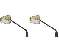 ZEFAL Espion Z56 - Rear View Mirrors for Bicycle - E-Bike and All Other Bicycles - Wide Anti-Shatter Mirror, 56cm², Black, Left Side (Pack of 2)