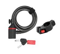 Zefal K-Traz C6 Anti-Theft Bike Cable Lock with Frame Mounted Holder, Black, 180 cm