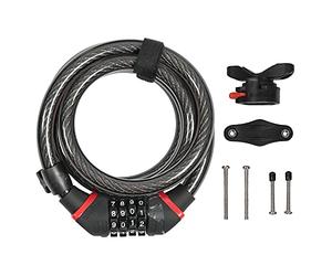 Zefal K-Traz C8 Code Cable Lock, Black, 185 cm