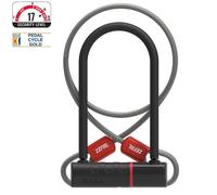 ZEFAL K-Traz U17 & Cable Extension U-Lock, Black, 115 x 230mm/120cm