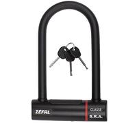 ZEFAL K-Traz U20 - High Security U Bike Lock - Steel Bar - U Lock with Key - U Lock Maximum Security for Bicycle, Electric Scooter, E-Bike - SRA Lock