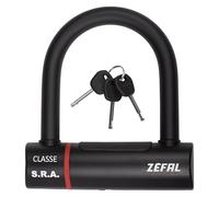 ZEFAL K-Traz U20S - High Security Compact Bicycle U-Lock - Steel Bar - U-Lock with Key - Maximum Security U Lock for Bicycle, Electric Scooter, E-Bike - SRA Lock