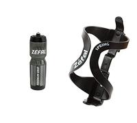 ZEFAL Magnum Bottle, Black, 975ml & Spring Bottle Cage, 1215 - Black