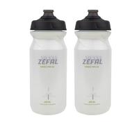ZEFAL Pack Sense Pro 65 Translucent - Set of 2 Bicycle Bottles - Lightweight and Waterproof Bicycle Water Bottle - Made in France - Translucent - 2 x 650 ml