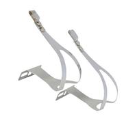 Zefal Pedal Toe Clips Christophe Steel 50 Small/Medium Silver Pair