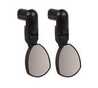 Zefal Spin 25 Road Bike Handlebar Rear View Mirror, 25cm², Double Pack | Multi-Position Bike Handlebar Mirror