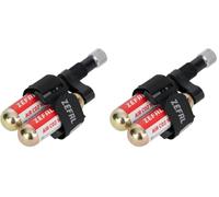 ZEFAL Unisex Zefal_3420584161015 CO2 INFLATOR KIT CAN SUPPORT, Black, Universal EU (Pack of 2)