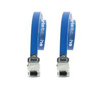 Zefal Christophe Leather Toe Straps Blue