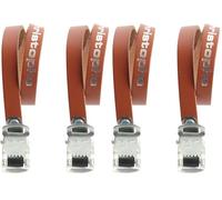 Zefal Unisex's Christophe Leather Toe Straps, Dark Brown, X-Large (Pack of 2)