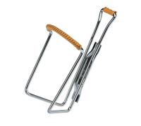 ZEFAL Vintage Chrome/Leather Bottle Cage, Silver