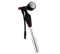 Zefal Z Shock Aluminium Shock Pump, 25 bar/360 psi, 235 g- Silver/Black