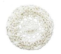 zefen Women's Light Beret Crochet Knitted Style for Spring Summer Fall, White, M