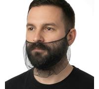 ZefeqCo 150Pcs Disposable Nylon Beard Nets - Breathable & Durable - 19" - Black
