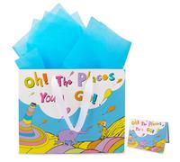 ZeffuLyne Graduation Gift Bag 2026, 11 inch Kindergarten Graduation Gift Bag with Tissue Paper and Graduation Card, Graduation Wrapping Paper Bag for High School, Kindergarten, Nursing School Grads