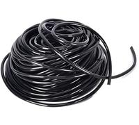 zefulr Garden Hose Pipe, 15m PVC Irrigation Hose, 4mm ID, 7mm OD, Black