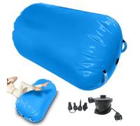 Zegaqae Air Barrel Gymnastics,Inflatable Gymnastics Roller Barrel - Tumbling Mat with Pump,for Indoor Play Fitness Gym Cheerleading Balance Practice Yoga Dance