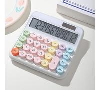 Zegaqae Big Calculator | Large Buttons 12-Digit Desk Calculator | Colorful Adding Machine with 5-Inch LCD Display for Mortgage Retail Business School Banking Home Accounting Students Work