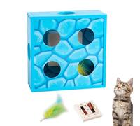 Zegaqae Cat Puzzle Box - Rotating Automatic Interactive Game - Puzzle Cat Toy - for Birthday Indoor Self-Play Outdoor Park Living Room Boredom