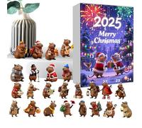 Zegaqae Countdown To Christmas - 2D Acrylic Capybara Ornament | 24 Days Calendar Ornament,for Seasonal Holiday Thanksgiving Easter Home Kids Teens Adults