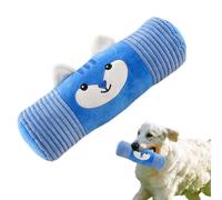 Zegaqae Plush Squeaky Dog Toys | Chew Squeaky Toys Interactive Games Plush - Dog Squeakers Cylindrical Pillow, Puppy Teething Chewing Game for Small Medium Large Breeds